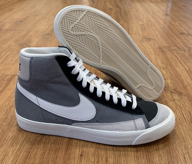 Nike Blazer Mid 77 Vintage Cool Grey Suede Black Men's Size 12 White Ci1167-001 for sale online 