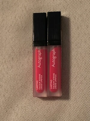 2 x Marks & Spencer AUTOGRAPH Lasting Colour Intense Liquid Lipstick ATTRACTION