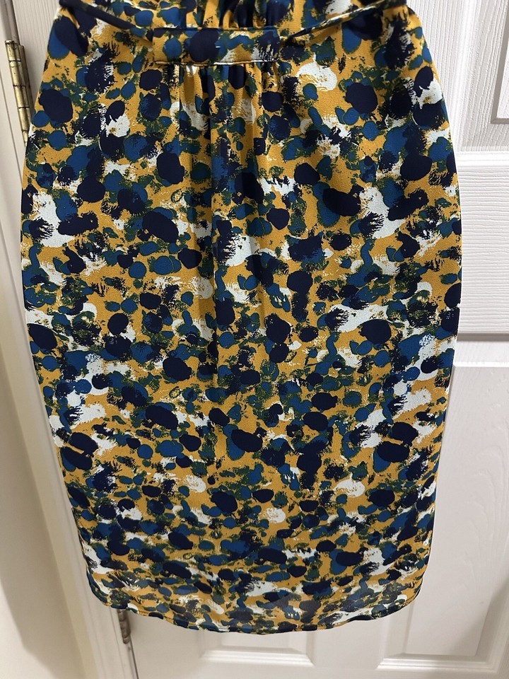 H&M Colorful Tie Belt Dress eBay