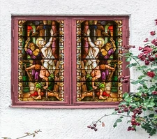 3D Torture Rope A638 Window Film Print Sticker Cling Stained Glass UV Amy