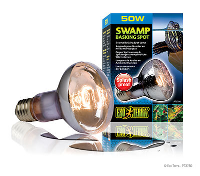 EXO TERRA SWAMP BASKING SPOT - 50 WATT - SPLASH AND MIST RESISTANT - PT-3780