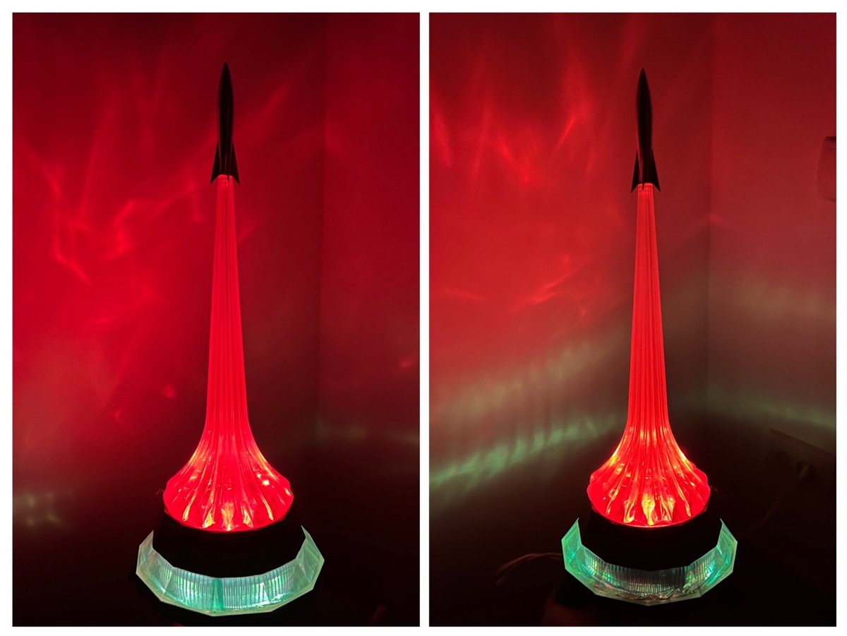 Soviet Vintage Desk lamp Night light Table lamp Rocket Space USSR