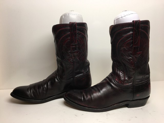 burgundy boots size 11