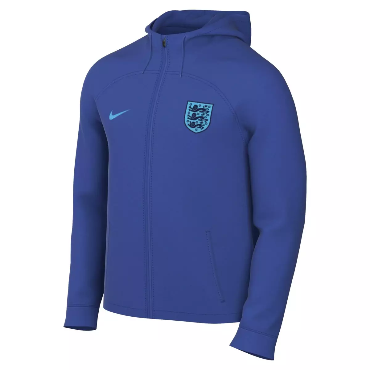 Nike England WC World Cup 2022 Strike Hooded Track Jacket - Game Royal/Blue Fury
