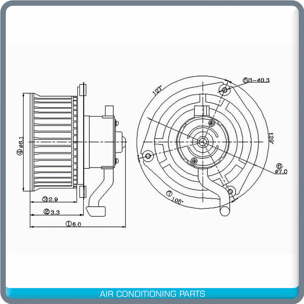 Brand NEW A/C Blower Motor w/ Wheel fits Nissan UD 24V - CM676457