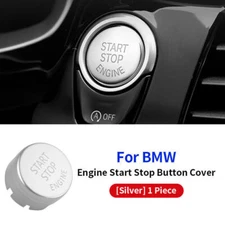 Silver Start Stop Engine Button Switch Cover For BMW 3 5 6 7 Series F02 F10 F30