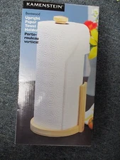Kamenstein Perfect Tear Paper Towel Holder UPRIGHT WOODEN BENTWOOD CLOSEOUT 