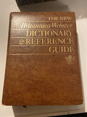 The New Britannica/Webster Dictionary & Reference Guide  1981 Pre-Owned