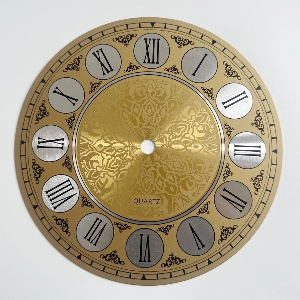 7 In Diameters 180mm Vintage Aluminium Metal Wall Clock Dial Face Roman Numeral - Image 4 of 4