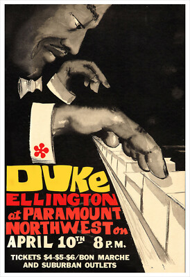 Duke Ellington 1973 concert poster print | eBay