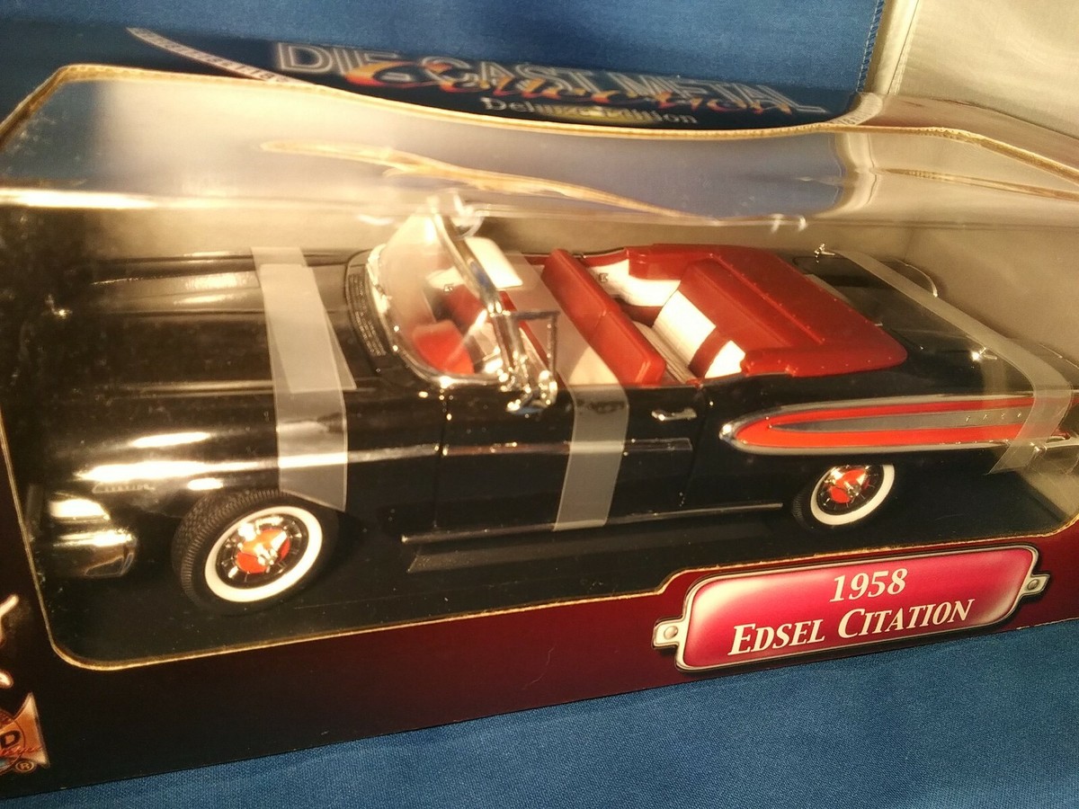 1958 Edsel Citation Convertible Black 1/18 Diecast Model Car by