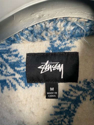 Stussy big Sherpa paisley fleece jacket 