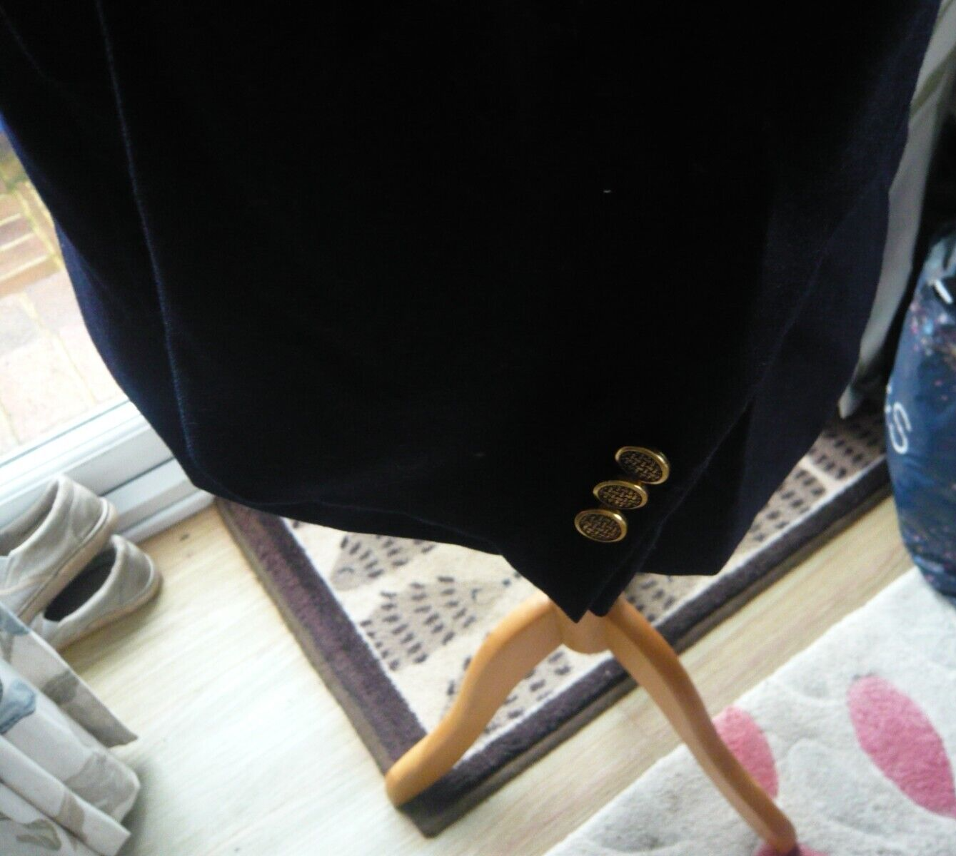 MEAKERS of PICCADILY MAN IN WOOL Black Sutton Bowling Club Blazer Chest