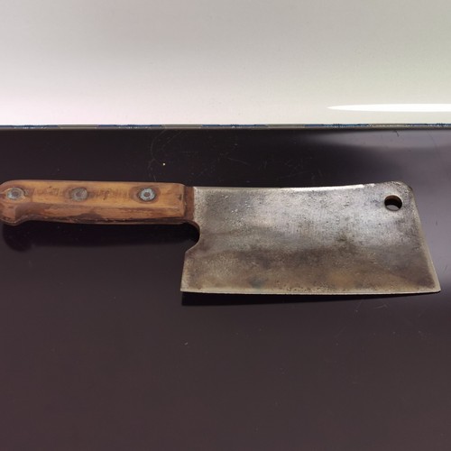 Antikes Gerlach Warszawa Polen Hackbeil Metzgermesser Axt um 1800 selten Sammlerstück - Bild 6 von 10