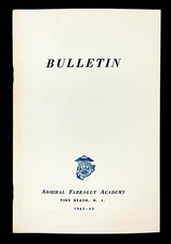 1962-63 Admiral Farragut Naval Academy Pine Beach NJ VTG Bulletin Fees Info