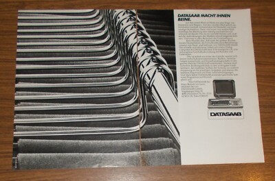 Rare Advertising DATASAAB D16 Personal Computer PC Terminals #2 1981