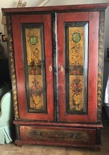Armadio Tirolese dipinto metà 800