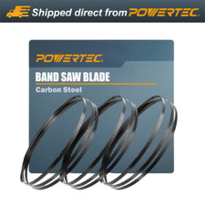 POWERTEC 13135-P3 62 Inch Bandsaw Blades for Woodworking, 1/2" x 14 TPI, 3PK