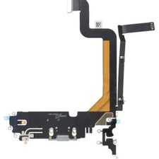 For iPhone 14 Pro Max Replacement Charging Port Flex (Silver)