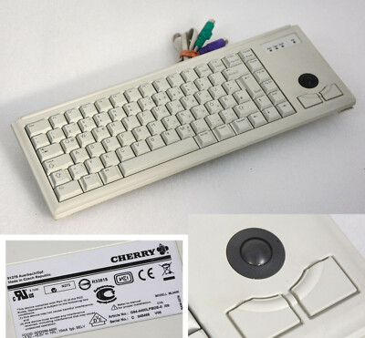 MINI TASTATUR CHERRY ML4400 G84-4400LPBDE-0 TRACKBALL 2xPS/2 SERVERSCHRANK K7 MM