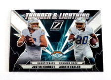 Justin Herbert Austin Ekeler Prizm Zenith Thunder Lightning Los Angeles Chargers