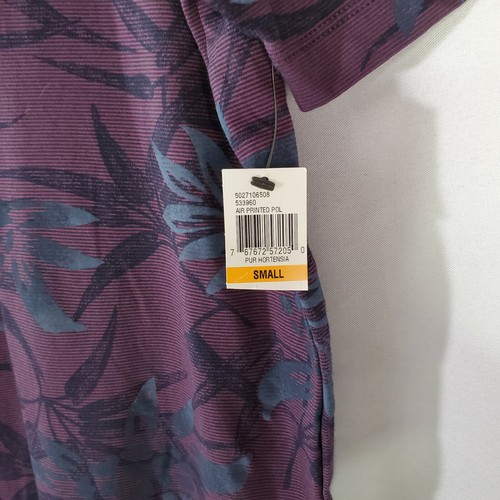 Van Heusen Men Short Sleeve Air Performance Sz S Polo Shirt SoftTouch PURHOR NEW - Picture 12 of 12
