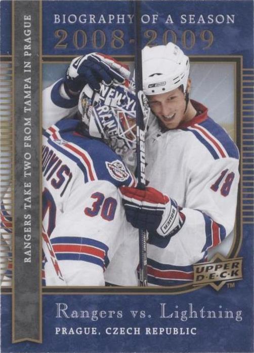 2008 Upper Deck Biography of a Season - Henrik Lundqvist #BS6 - 1 of 1