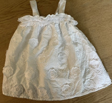 Cat and Jack dress girls 18 months White Embroidered Hearts New sundress