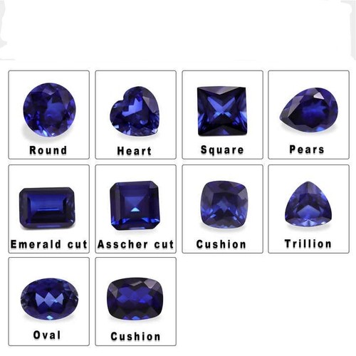Blue Sapphire AAA Synthetic Loose Gemstone 4x5mm To 5x7mm Oval Shape Lab Created - Picture 5 of 24
