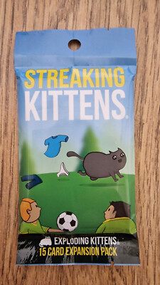 Exploding Kittens Streaking Kittens Expansion Pack Card NSFW 2.Erweiterung Engl