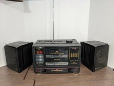 JVC PC-V66 Portable Component System Boombox Radio Cassette Player Equalizer