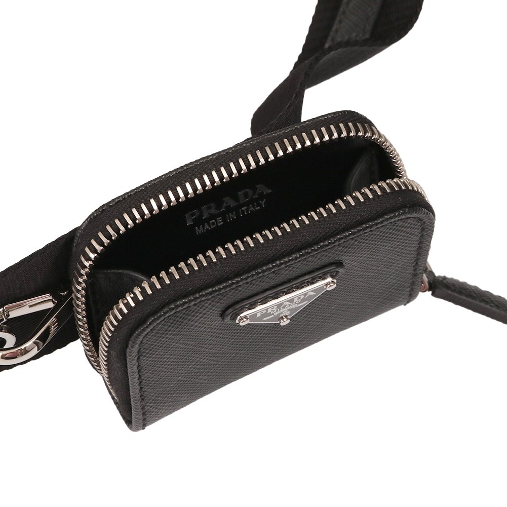 PRADA Shoulder Bag Men Leather With Mini Pouch 2VH170 9Z2