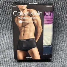 Calvin Klein Low Rise Trunk - Microfiber Stretch - Assorted Colors - Mens Sz 2XL