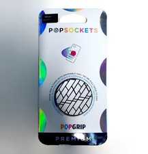 NEW PopSockets 801950 Universal PopGrip Stand Premium Reflective Urban Geo