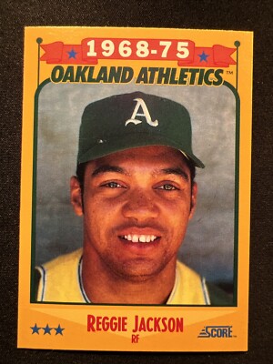 1988 Score: Baseball- 1968-75/Salute #500 Reggie Jackson/Oakland