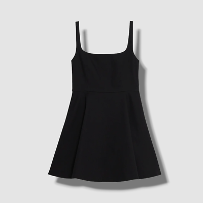 theory flared square neck mini dress THEORY Square Neck Mini Shift Dress