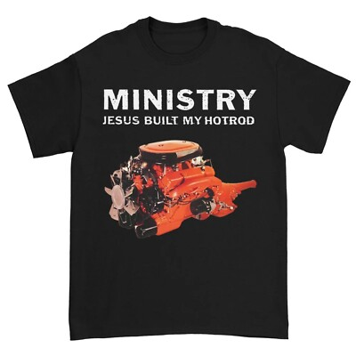 #ad #ad MINISTRY cd lgo JESUS BUILT MY HOTROD Official SHIRT LRG New ΚΕΦΑΛΗΞΘ psalm 69 $29.95