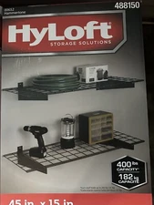 Garage Storage Shelves - Hyloft 2 Pack - Heavy Duty- Wall Mounted Wire Shelves