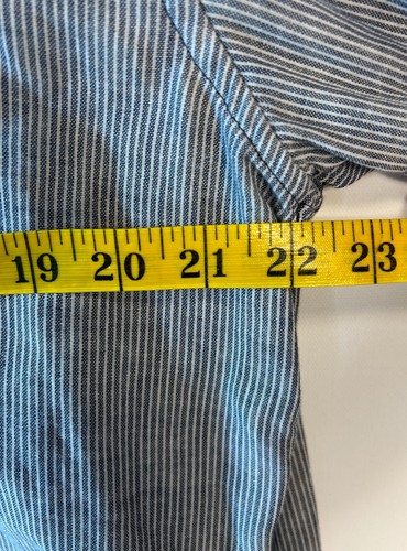 Eddie Bauer Mens XL Tall Blue Striped Button Down Shirt Long Sleeve Casual - Picture 5 of 7