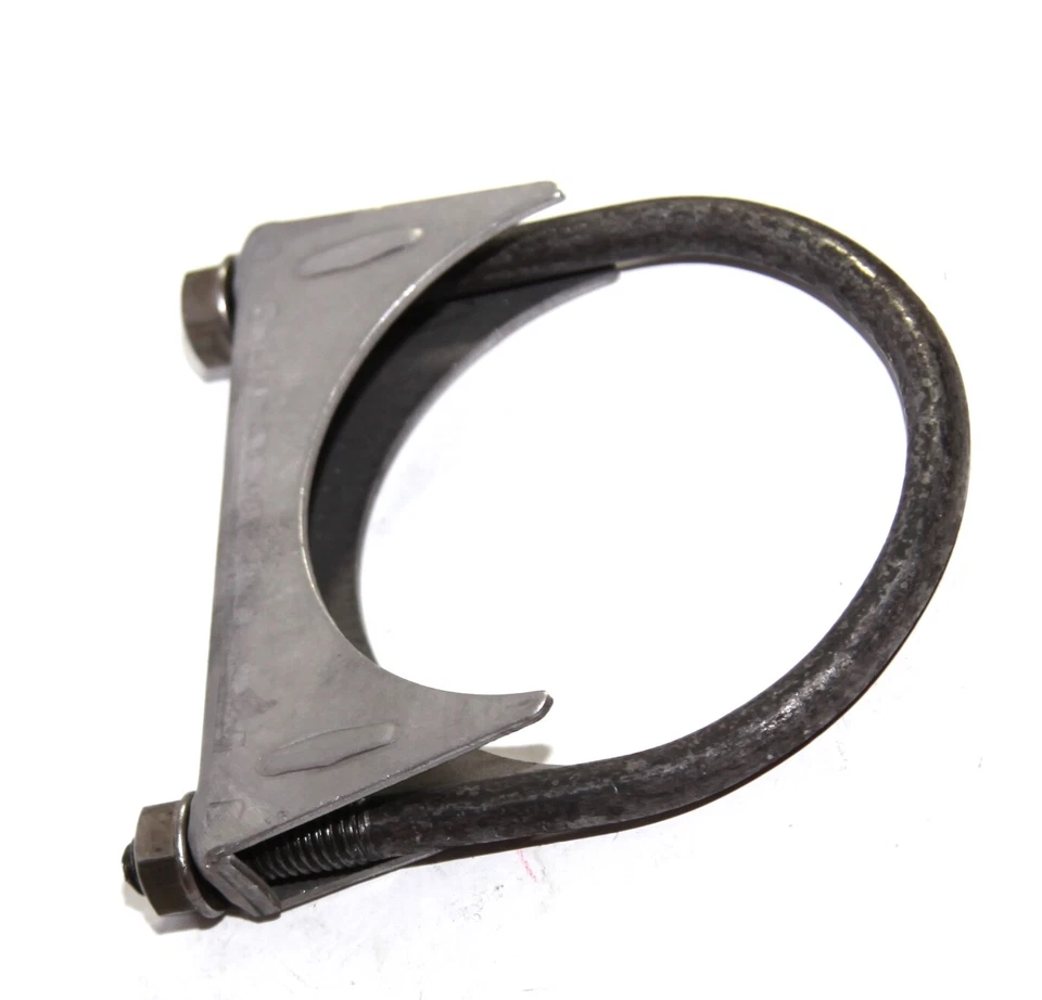 Juego de 4 piezas abrazaderas silenciadoras de perno en U de metal acero tubo de escape ID de 3,5" Foto 4 de 4
