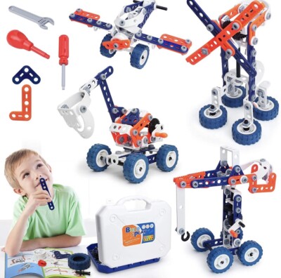 Building Toys Kits 152 Piece STEM Set for Boys Creative Educational Building
