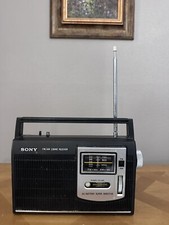 Vintage Sony FM/AM 2 Band Receiver TFM-7050W AM FM Hong Kong 1975