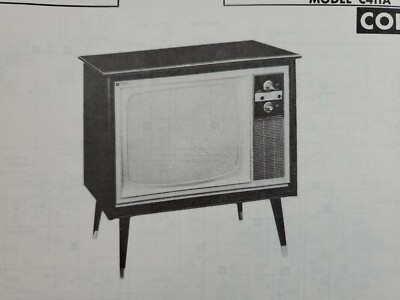 Sams Photofact Repair Service Parts Manual 1968 AMC C411A Color TV | eBay