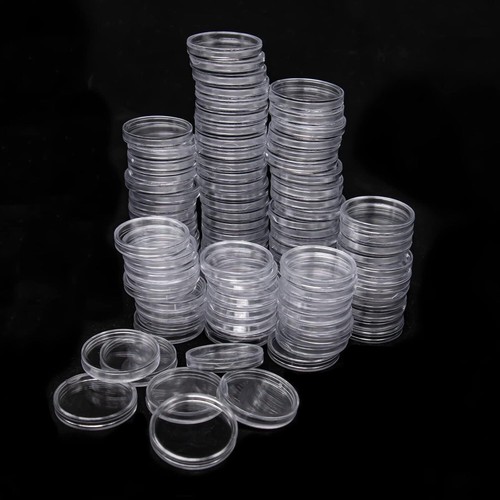 Fits 1oz Silver Dollar Coin Holder Capsule Airtight 40.6mm ASE Storage Box 60PCS - Picture 5 of 7
