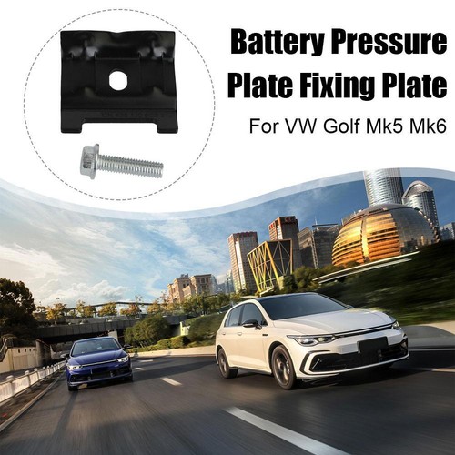 1J0803219 N10109210 Battery Hold Down Clamp Bracket + Bolt For VW Golf Mk5 Mk6 - Picture 10 of 11