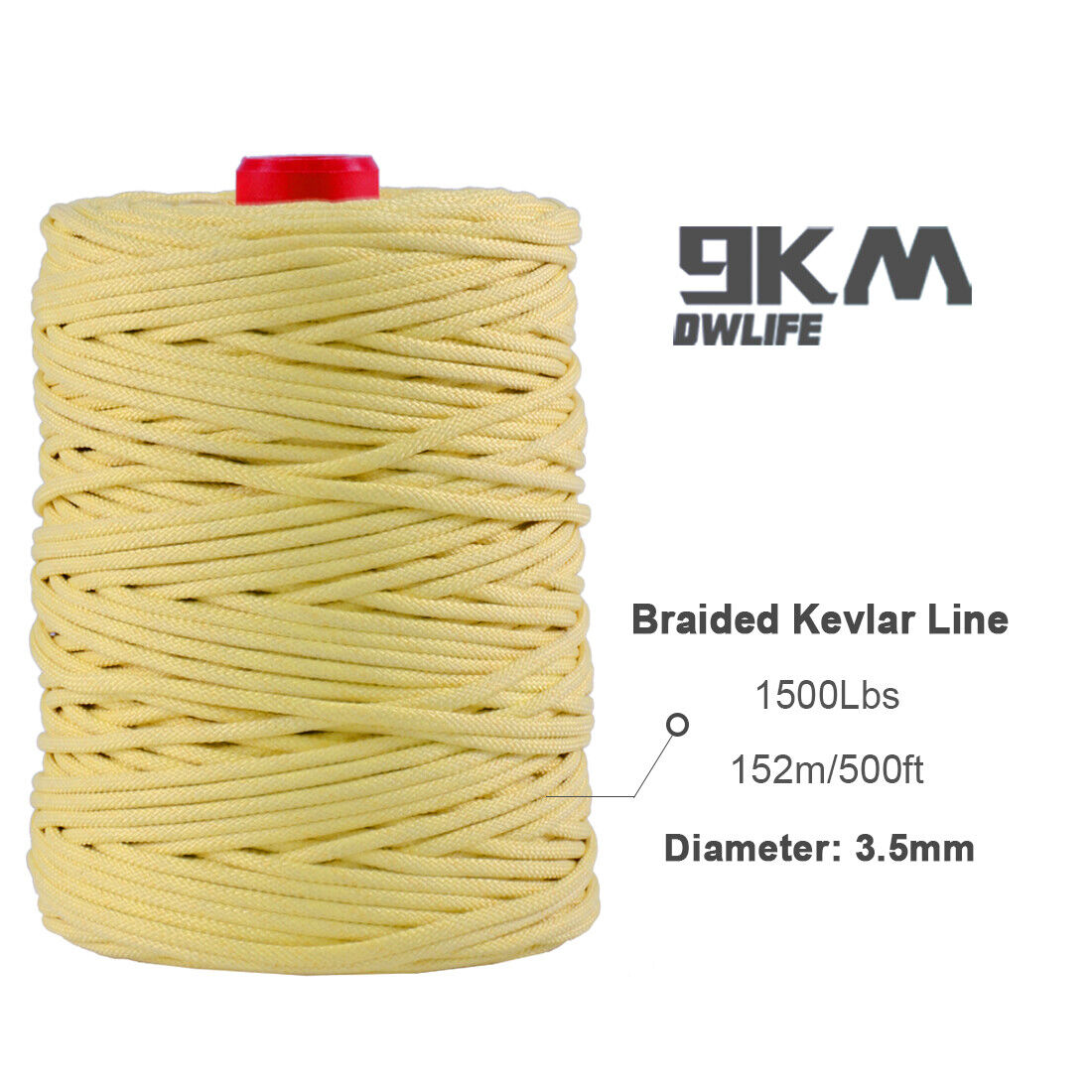 100% Kevlar Line String 40lb-1500lb Fishing Assist Cord Strong