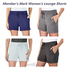 WOMEN'S LOUNGE SHORTS BY MEMBER'S MARK SELECT COLORS SIZES NEW