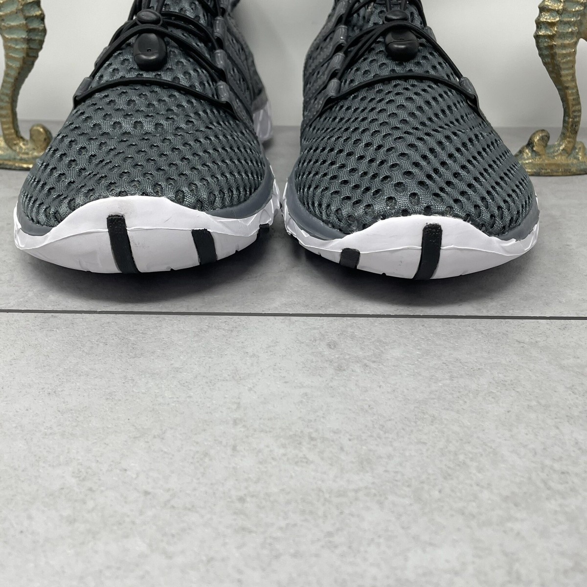 DLGJPA Mens Gray Mesh Water Shoes Quick Dry Lightweight Aqua Sneakers Size 47 DLGJPA Men main image 2