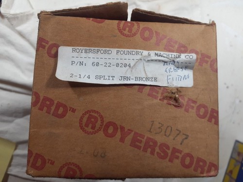 Royersford 60-22-0204 Split Journal Bearing- Bronze - New - Picture 2 of 4