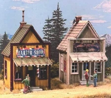 Bar Mills (HO-Scale) #0512 Twin Peaks Buildings - Laser Cut Building Kit